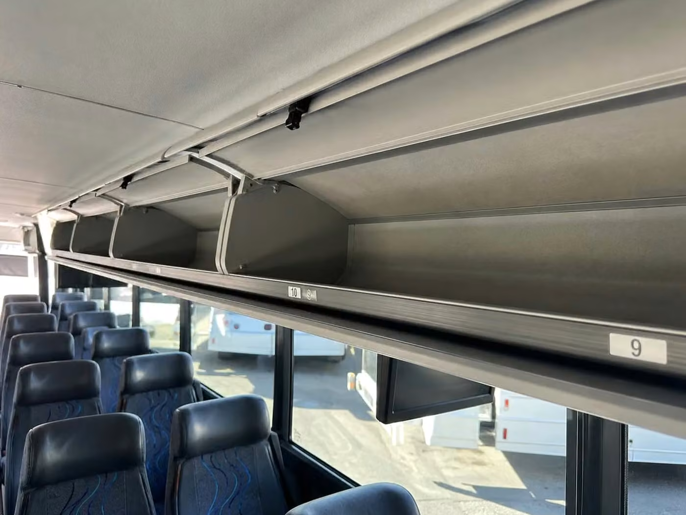 royal palm beach 35 passenger minibus overhead storage