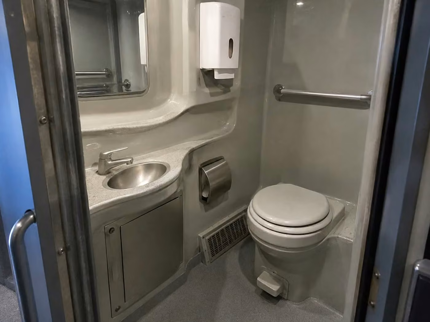 royal palm beach charter bus onboard restroom