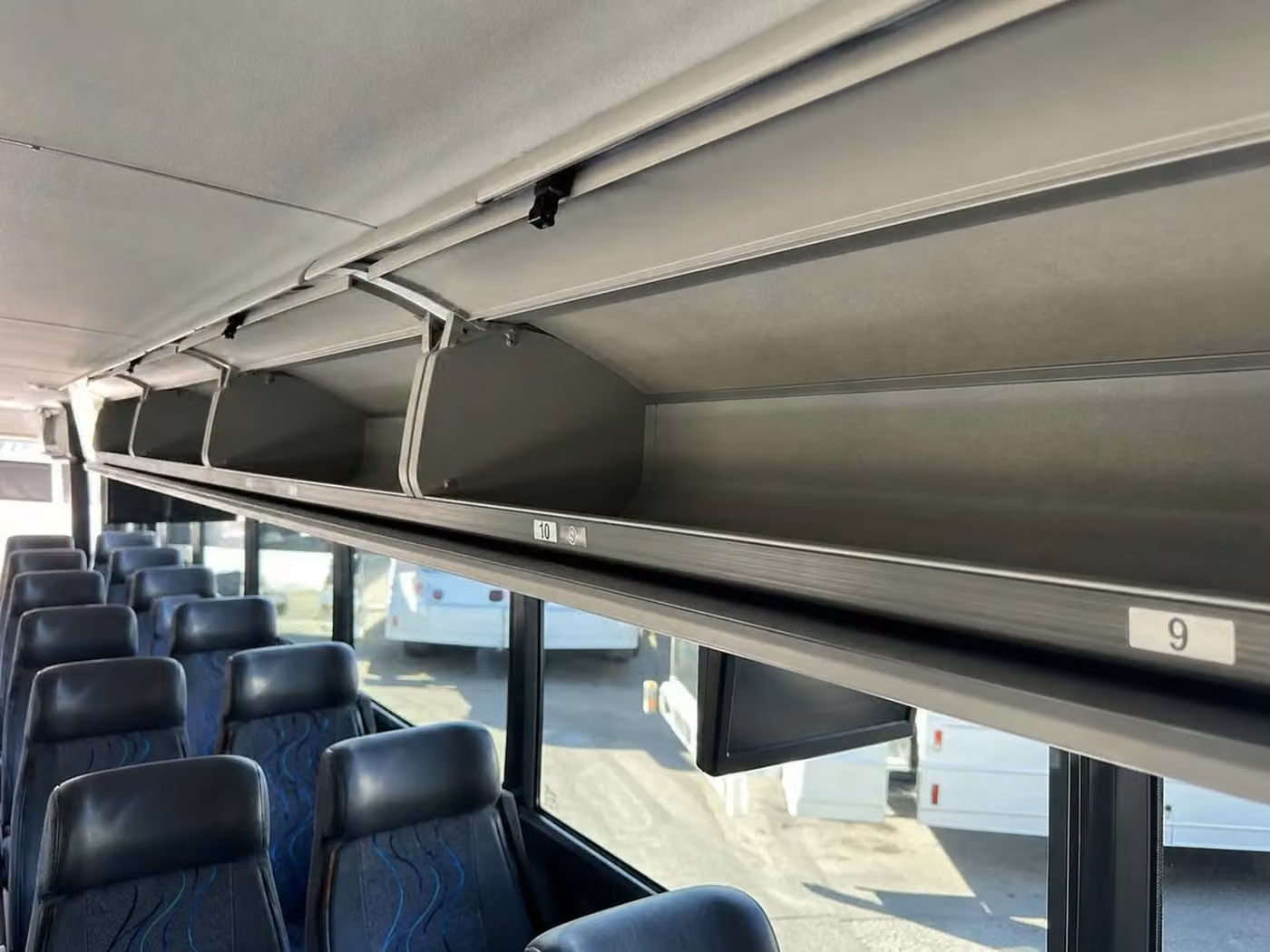 royal palm beach charter bus overhead storage