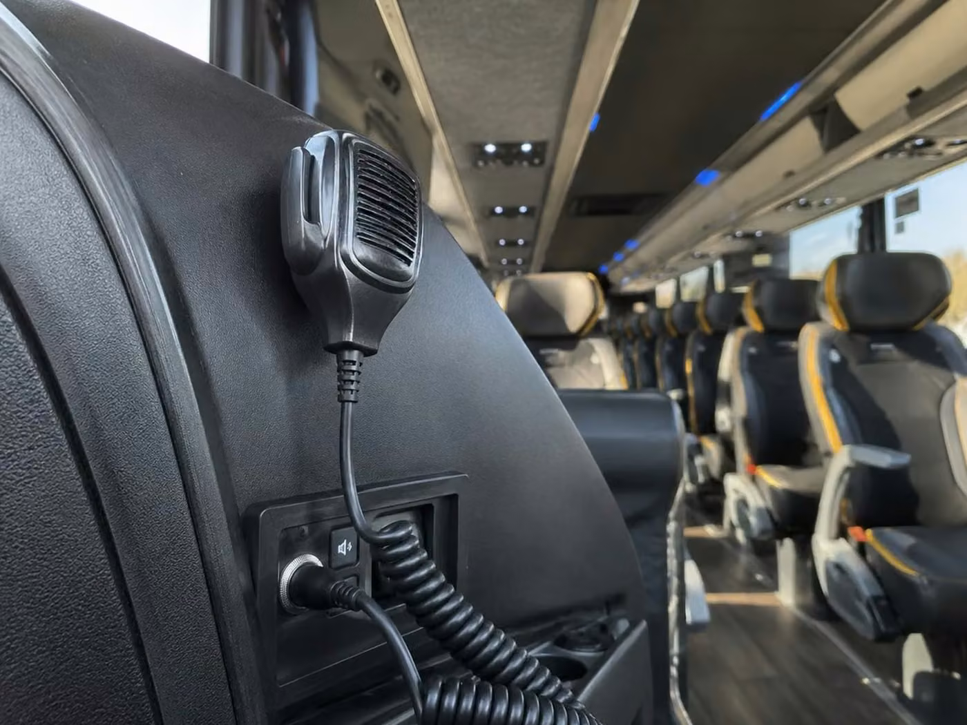 royal palm beach charter bus pa system
