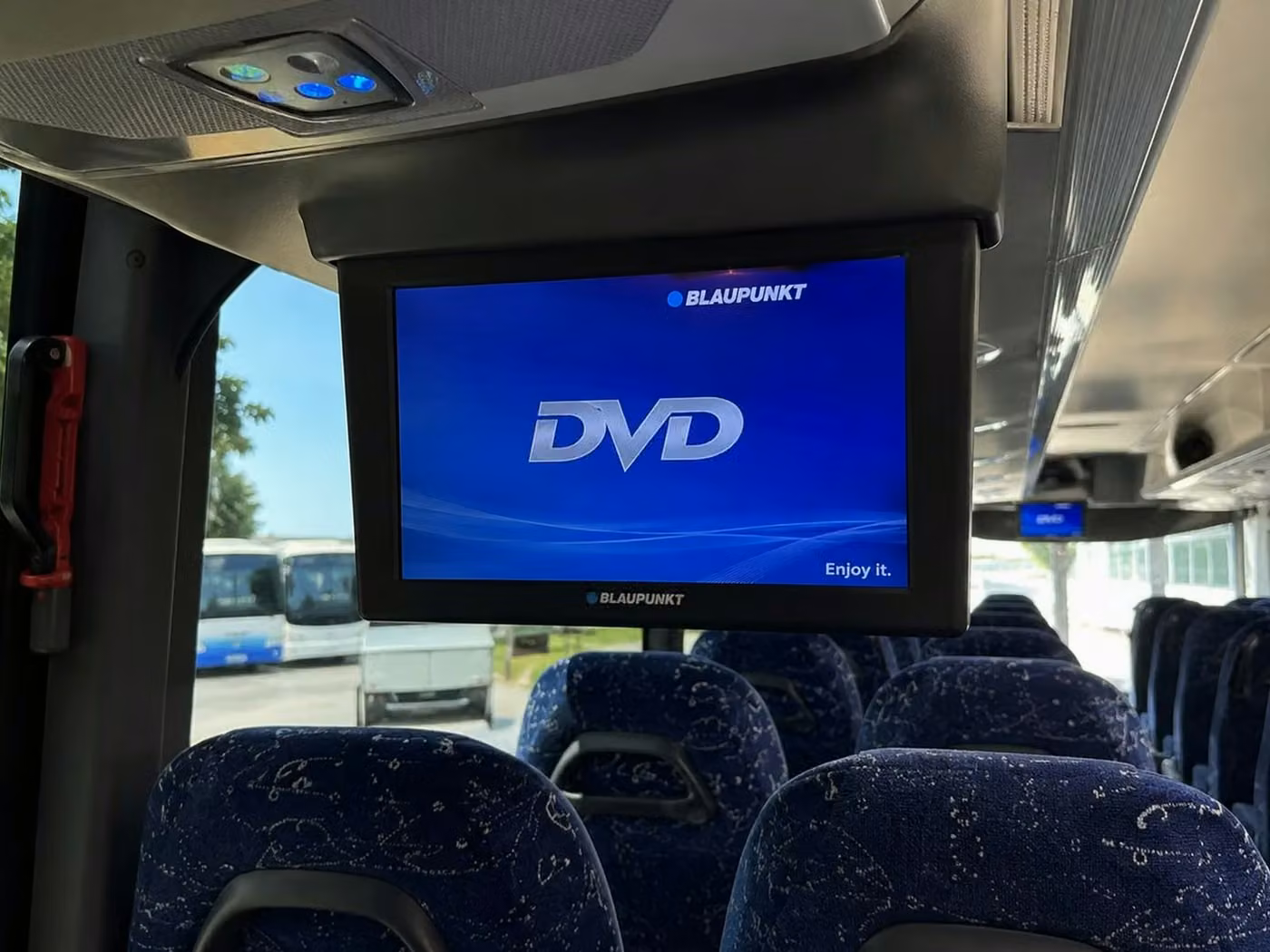 royal palm beach charter bus tv monitors