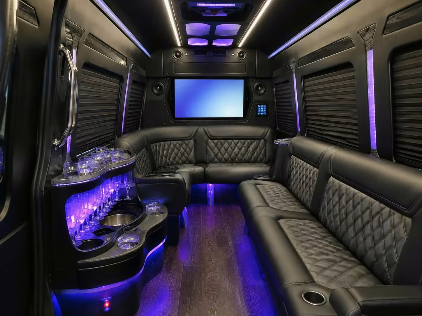 royal palm beach party bus smart tvs