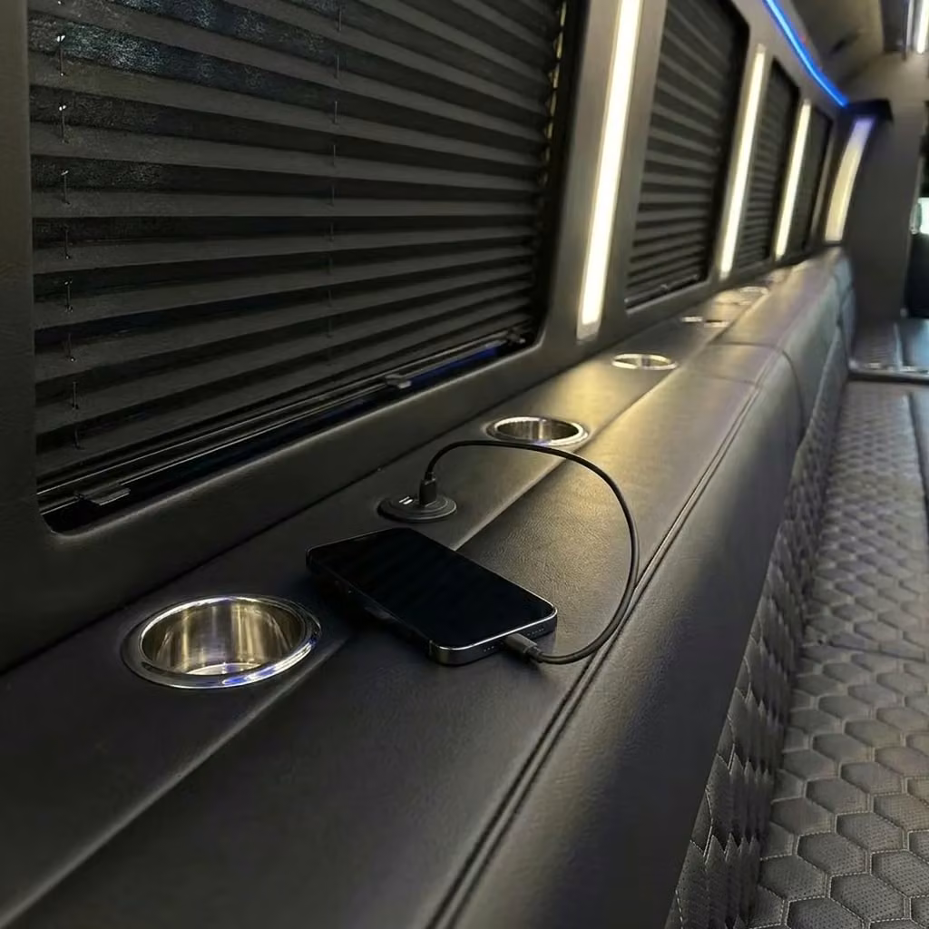 royal palm beach party bus usb charging