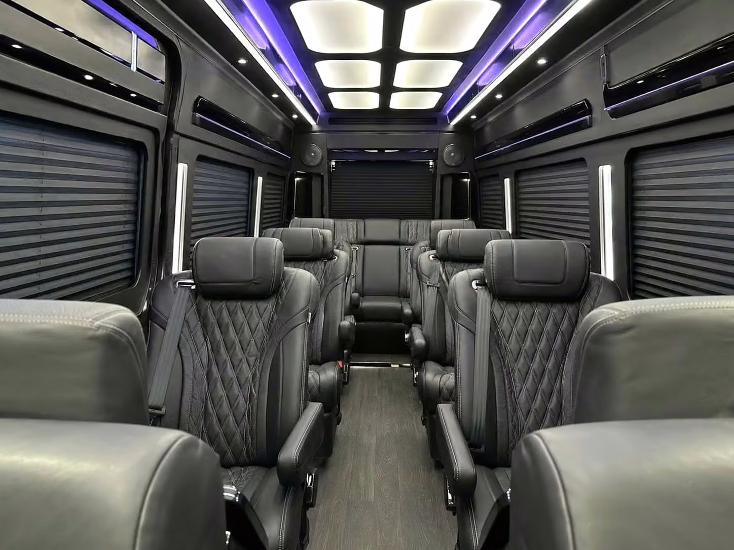 royal palm beach sprinter van rental with driver reclining seats