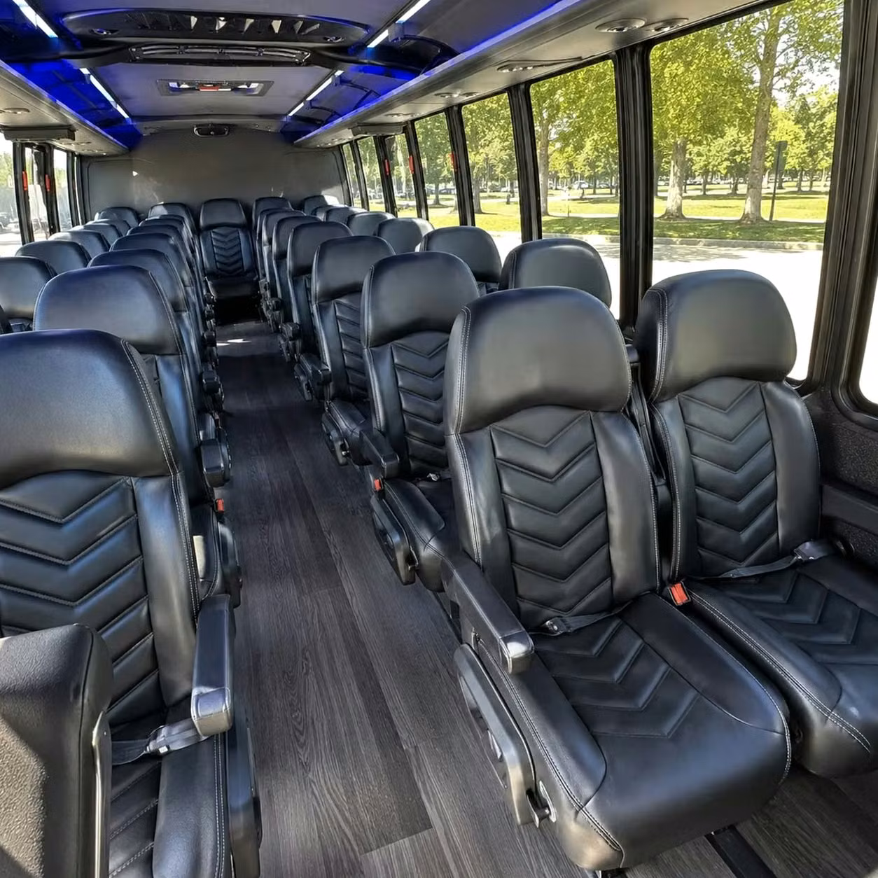 28 passenger minibus inside